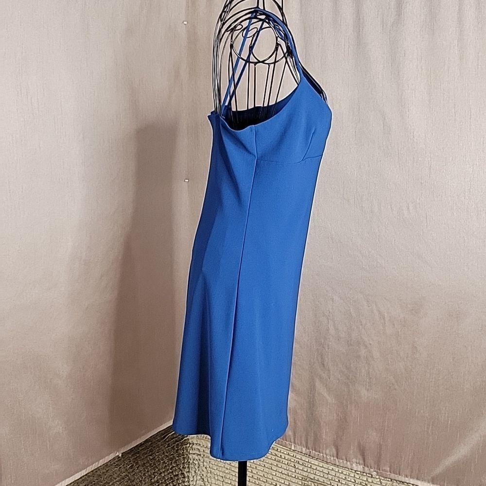 CHARLOTTE RUSSE Blue Spaghetti Straps Summer Dress Medium - Picture 3 of 6